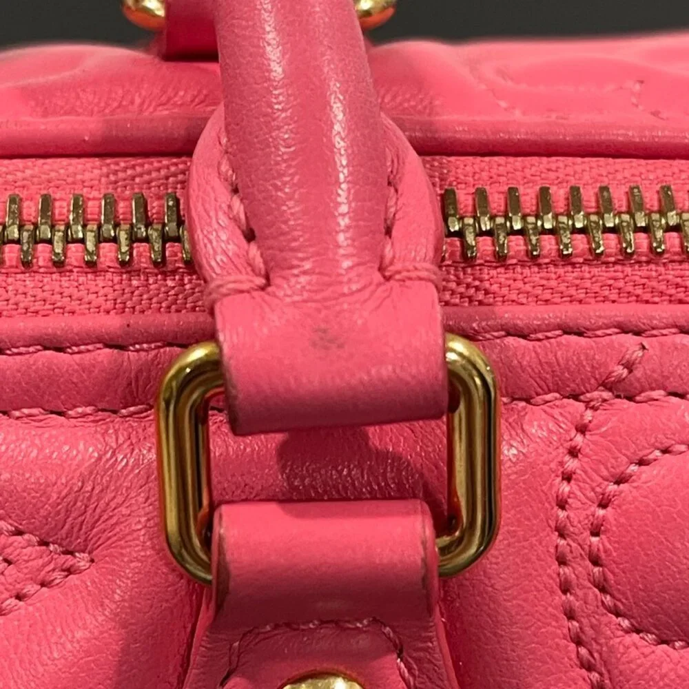 Louis Vuitton Papillon BB Pink Calfskin Hand/Shoulder Bag (JB1423)